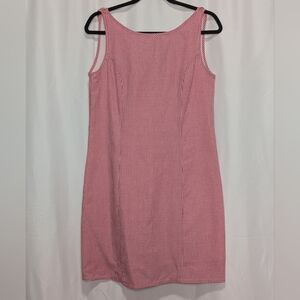 Red Gingham Mini Dress Sz Medium